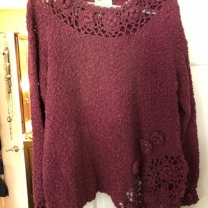 Hand knit sweater